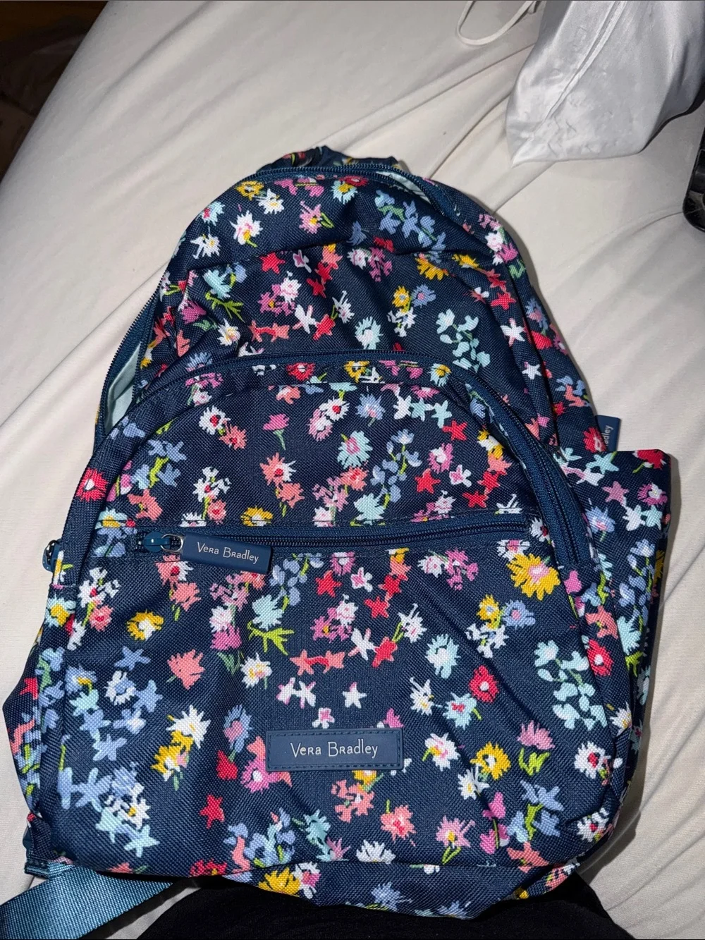 Vera Bradley Navy Floral Print mini Backpack